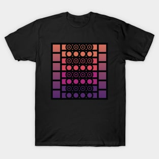 “Dimensional Alignment” - V.5 Orange/Purple - (Geometric Art) (Dimensions) - Doc Labs T-Shirt